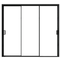 Portes vitrées à cadre fin en aluminium architectural pour bureaux modernes, hôtels et immeubles résidentiels de luxe