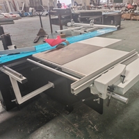 Scie à panneaux coulissante JSY à commande PLC, pompe motorisée, production de contreplaqué, utilisation facile, 5,5 kW, 220 V, machine à découper le bois