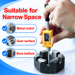 Durómetro de Tipo Pluma Linshang LS252DL con Dispositivo de Impacto DL para Inspección de Ranuras Estrechas - Product Image 1
