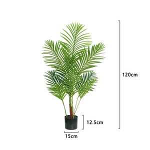 Palmera artificial de 4 pies y <span class=keywords><strong>Dypsis</strong></span> <span class=keywords><strong>Lutescens</strong></span> son plantas verdes en maceta adecuadas para sala de estar interior y decoración al aire libre - Product Image 6