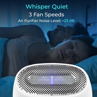 Penjernih udara Sensor otomatis, 2-in-1 1000-Watt, pembersih udara HEPA, tanpa sentuh, vakum Ultra cepat, kuat, penutup panci 600 Sq untuk rumah