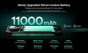 Smartphone Ultra Robuste Doogee S200 12 Go + 1 To 11000 mAh 120 Hz IP69K NFC Débloqué Mondial 5G Android 15 - Product Image 6