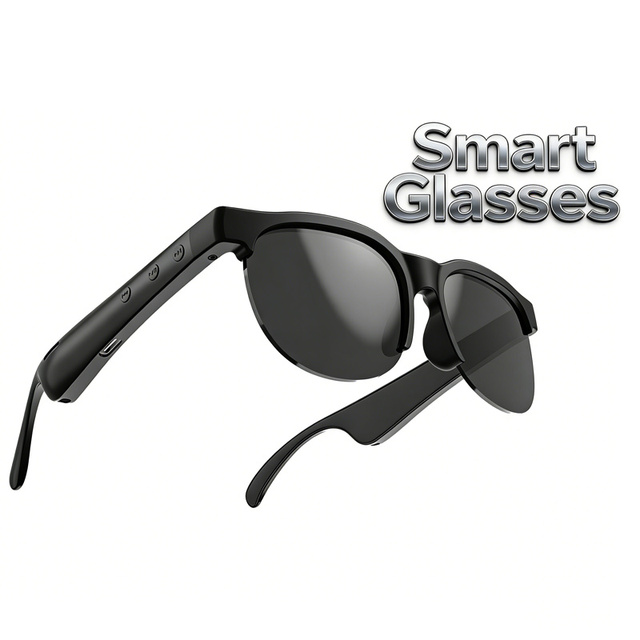 AI Real Time Translation Glasses BT 5.3 HIFI Stereo for Travel Business Hands Free Smart Language Translator
