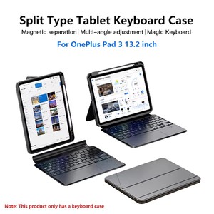 Nueva Funda con Teclado Magnético Desmontable para Tablet de Tamaño Completo, Retroiluminación RGB, Panel Táctil Integrado, Rotación de 360 Grados, Protectora - Product Image 2