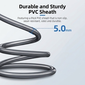 สายชาร์จ USB-C เป็น DC แบบกันน้ำ PVC ขนาด OD5.0 มม. รองรับ PD 100W สำหรับ Starlink Mini ชนิดสายทองแดงเคลือบดีบุก 18AWG - Product Image 2