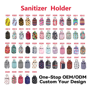 Neopren el sabunu kabı dezenfektanı şişe asılı çanta süblimasyon kol seti mermer <span class=keywords><strong>mini</strong></span> 30ml anahtarlık chapstick - Product Image 5