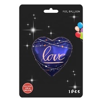 1 ensemble de ballons série amour en forme de cœur, 18 pouces, hélium ou Air, décoration magique, en aluminium, joyeux anniversaire, vente en gros