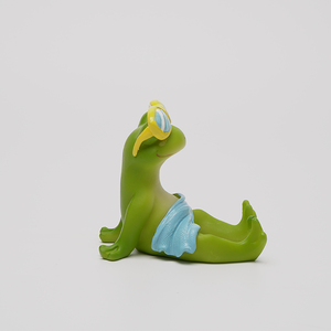 Adorabile porta telefono verde rana occhiali da sole unici e affascinanti oggetti artigianali in resina con motivo animale offre un supporto stabile per qualsiasi Smartphone - Product Image 6