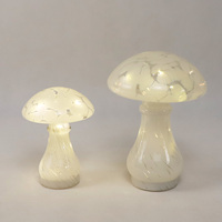 Lampe champignon bon marché petite lampe de table de chevet lampe de table en verre translucide pour chambre dortoir salon cuisine
