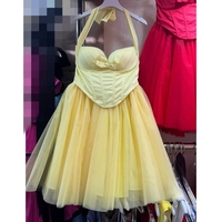 Robe Courte Tendance pour Femme, Nouvelle Collection Été, Haute Qualité, avec Bretelles Patchwork et Maille Fluffy, Motif Arête de Poisson