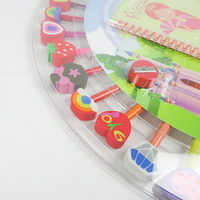 CDP Individuelles Kawaii Schulnotizbuch Schreibwaren-Set für Kinder Inklusive Stift Bleistift Notizbuch