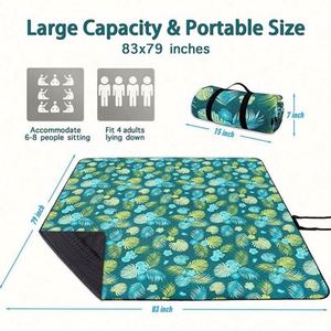 Manta de Picnic Plegable Portátil y Resistente para Actividades al Aire Libre y Senderismo - Product Image 3