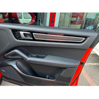 Panneau de garniture de porte intérieure en fibre de carbone véritable pour Porsche Cayenne 9Y0 18-23