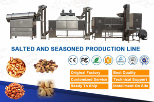 Automatische Pinda Brander Kruiden Snack Smaakstof Machine Cashew Amandel Seizoen Maker Productielijn Machine - Product Image 4