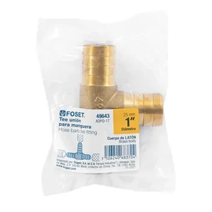 Master con 60 unità Tee inserto maschio ottone 1 'per polidotto nero, Foset - Product Image 3