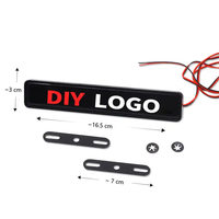 Logo de voiture Lumière LED Emblème de calandre de voiture Badge lumineux autocollant lumineux Accessoires de haute qualité pour le réglage de la voiture
