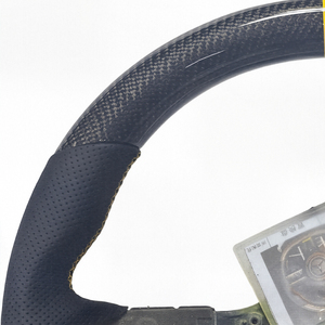 Volante de carreras de cuero de fibra de carbono AMG modificado para <span class=keywords><strong>mercedes</strong></span>-benz Dragonfly Disc Compatible CLA CLK <span class=keywords><strong>CLB</strong></span> C E S-Class G37 - Product Image 2