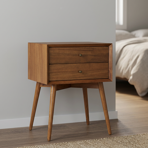 Table de chevet minimaliste en bois massif, meuble moderne - Product Image 4