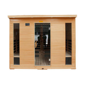 صالون تجميل مخصص لستة أشخاص على الطراز الكوري الجديد مع خشب تنوب حديدي ، بناء خشبي صلب للتدفئة الكهربائية - Product Image 2