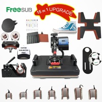 Freesub mise à niveau machine d'impression de t-shirt machine de presse à chaud de t-shirt pour t-shirt tasse chapeau casquette stylo chaussure de football