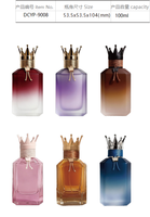Flacon de parfum de luxe personnalisé de 100 ml de Dubaï avec bouchon, diffuseur de parfum, flacon de parfum vide, flacon de parfum en verre