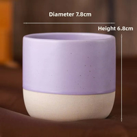 Taza de café vintage de cerámica de 100ml, 170ml, 200ml, taza de té estilo japonés, vajilla de gres para café expreso, para restaurantes y hoteles