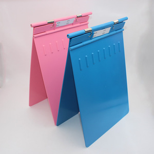 Carpeta de historias clínicas ABS A4 de plástico grueso y resistente con soporte para almacenamiento de archivos de enfermeras de hospital, color rosa - Product Image 3