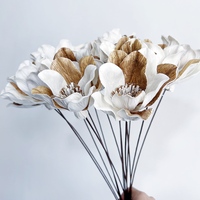 Fleurs artificielles décoratives en bois Sola faites à la main pour la décoration Bouquets de fleurs centres de table et bricolage Décoration intérieure