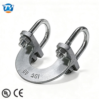 Collier de serrage industriel en acier au carbone galvanisé UL CE homologué UTT18 de 18 pouces pour la protection incendie et le serrage de tuyaux