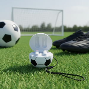 Auricolari TWS Wireless OEM Creativi e alla Moda a Forma di Pallone da Calcio, Regali <span class=keywords><strong>per</strong></span> Atleti e Festival - Product Image 1