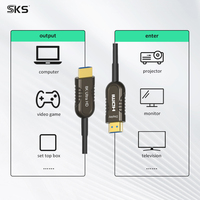 Câble à fibres optiques 8K 2.1 48 Gbit/s pour TV, PS5, Xbox, projecteur, microphone et plus, avec transmission audio/vidéo longue distance