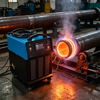 Machine de préchauffage par induction de 30 kW pour le chauffage des tuyaux avec câble d'induction de 30 m