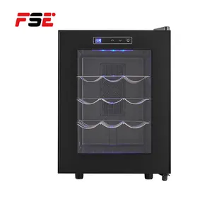 Hotel Wine Cellar Cooling Unit 33L Black Wine Cooler Fridge Refrigerators Thermoelectric Wine Bottle Cooler