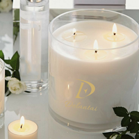 Bougies parfumées personnalisées en gros avec marque privée de style moderne pour la décoration intérieure, les fêtes, le nouvel an et le mariage pour les hôtels SPA