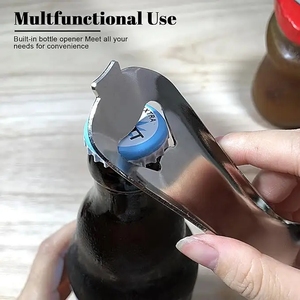 Ouvre-bocal Mason sans bosses ou dommages de couvercle Ouvre-bocal multifonctionnel Easy Twist Manuel Handheld Top Remover Ouvre-bouteille fabriqué - Product Image 6