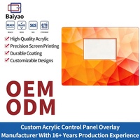 Panel Táctil Acrílico Personalizado, Impresión Digital, Recubrimiento Gráfico PET/PC, Teclado de Membrana, Interruptor de Teclado, Panel de Recubrimiento Gráfico