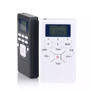 Radio FM portable avec écran LCD, alimentée par batterie, corps en plastique, plage de fréquences 64,0-108,0 MHz, mini stéréo pour utilisation AM/FM - Product Image 5