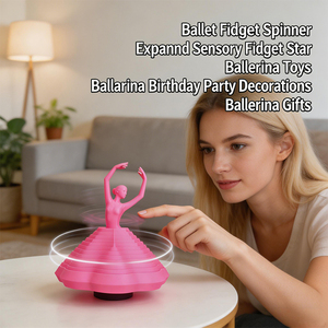 Balle de danseuse imprimée en 3D, jouet anti-stress, ornement, spinner de ballet, jouet sensoriel étoile, jouets de danseuse - Product Image 6