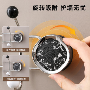 Suction Cup Coat <b>Hooks</b> Stainless Steel No Drill Wall Mounted Rectangle Clothing Organizer For <b>Door</b> And Bedroom - Product Image 3