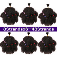 Cheveux Afro Kinky en vrac pour tresses, Marley Afro Bulk Kinky Afro Twist