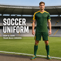 Ensemble de sport personnalisé à manches courtes et col en V avec imprimé quadrillé pour l'entraînement et les matchs des équipes de football adultes et adolescentes