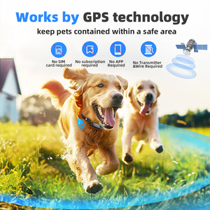 Portátil al aire libre Camping IPX7 impermeable GPS inalámbrico mascota perro eléctrico GEO valla choque entrenamiento Collar perro sistema de contención - Product Image 3
