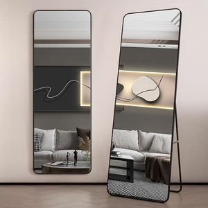 Nhôm kim loại khung đầy đủ chiều dài sang trọng sàn gương cho dài đứng trang trí treo tường đầy đủ cơ thể gương cho - Product Image 3