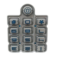Keypad Karet Silikon Kustom dengan Finishing Anti-Silau Terukir Laser, Daya Tahan 1 Juta Kali untuk Keyboard Remote Control
