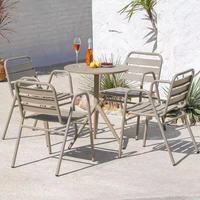 Ensemble de salle à manger de jardin extérieur, meubles modernes, table et chaises de patio 4 places
