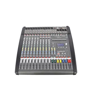 Professionele 10-kanaals Power-Mixer-Audio-Max Geluidsconsole De 12 Canales Audiomixer Met App-Bediening