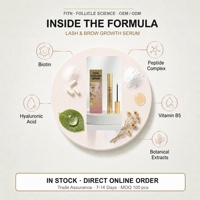 Sérum de croissance des cils OEM ODM, marque privée, huile pour cils, formule nourrissante allongeante, sans prostaglandine, certifié GMPC, vente en gros