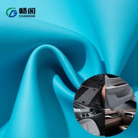 Cuero Sintético de PVC Grabado en Relieve Resistente a los Arañazos de 0.9 mm, Tela de Vinilo Artificial de Color Personalizado para Tapicería de Asientos de Automóvil