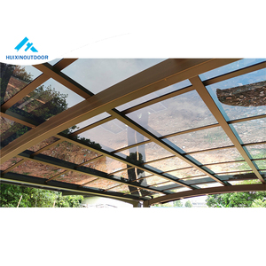 Construit pour résister aux vents forts, abri solaire pour 2 voitures amélioré, en polycarbonate, métal, aluminium, abri extérieur pour <span class=keywords><strong>Toyota</strong></span>, Honda, Audi - Product Image 2