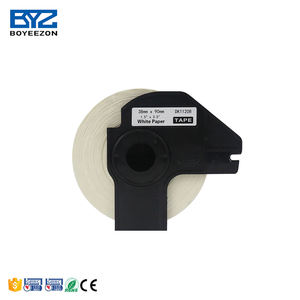 Boyeezon แผ่นม้วน DK-11208 DK11208ขนาด38มม. สีดำบนขาวสำหรับเครื่องพิมพ์ QL-650TD QL-500เครื่องพิมพ์ - Product Image 1